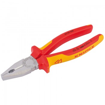 Knipex 03 06 200 SBE Fully Insulated Combination Pliers, 200mm Knipex 03 06 200 SBE Fully Insulated Combination Pliers, 200mm