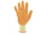 Heavy Duty Latex Coated Work Gloves, Extra Large, Orange (Pack of 10)
