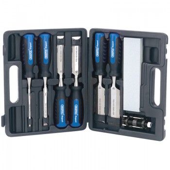 Soft Grip Wood Chisel Kit, 140mm (8 Piece)