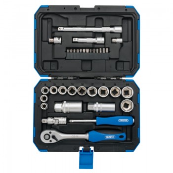 Metric Socket Set, 3/8&rdquo; Sq. Dr. (34 Piece)