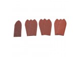 Assorted Hook and Loop Aluminium Oxide Sanding Sheets, 32 x 92mm (Pack of 10)