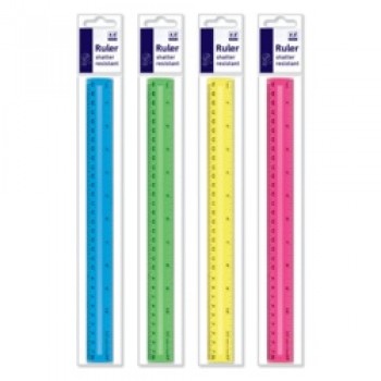 Ruler - 12 Assorted Colours Available