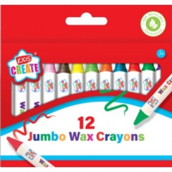 12 Pack Jumbo Wax Crayons