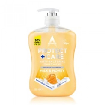 Protect + Care Anti Bacterial Handwash - 650ml Milk & Honey