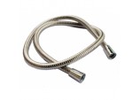 Shower Hose Large Bore - Stainless Steel - 1.75m x 1/2 x 1/2 11mm I.D.