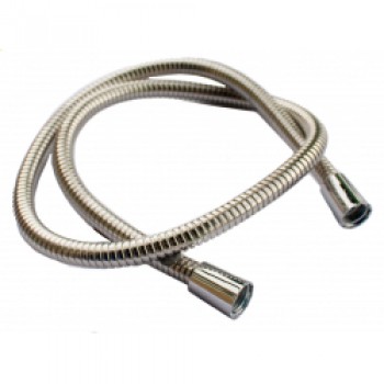 Shower Hose Large Bore - Stainless Steel - 1.75m x 1/2 x 1/2 11mm I.D.