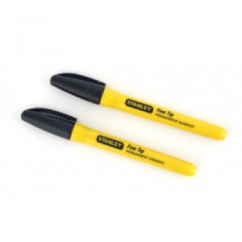 Marker Pen Fine Tip Black 2 pack