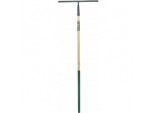 Carbon Steel Garden Rake With Wooden Handle - Length: 132cm
