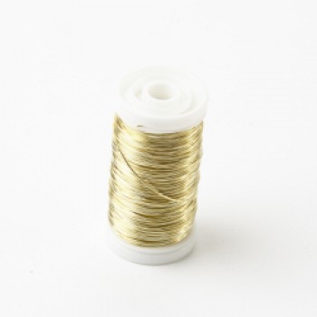 Metalic Reel Wire - Shiny Gold