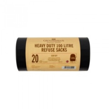 Heavy Duty Refuse Sacks - 100L - Roll of 20