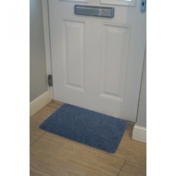 Basic Ribbed Indoor Doormat 40 x 60cm - Blue Basic Ribbed Indoor Doormat 40 x 60cm - Blue