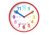 Wickford Kids Time Teach Clock 20cm - Red