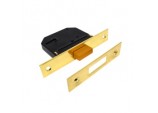 Essentials 3 Lever Deadlock - Brass 64mm