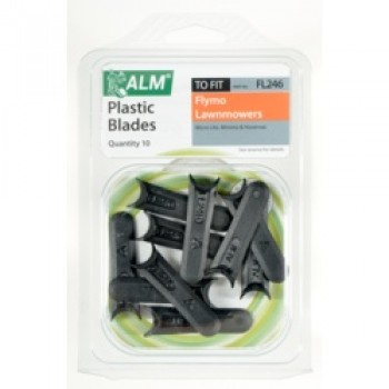 Plastic Blades -  with Small Half-Moon - Pack of 10