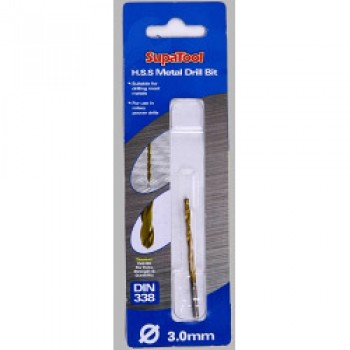 Titanium Coated HSS Drill Bits - 3x61mm