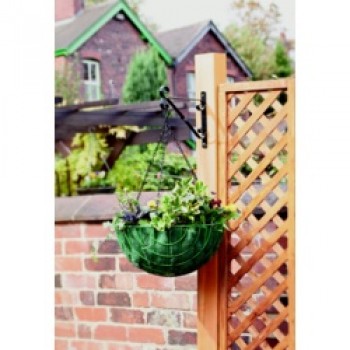 Hanging Basket Bracket - 35cm/14 Black