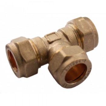 Comprssion Equal Tee - 22mm x 22mm