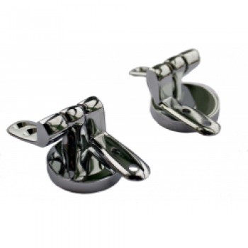 Toilet Seat Hinges - Wooden - Chrome Plated