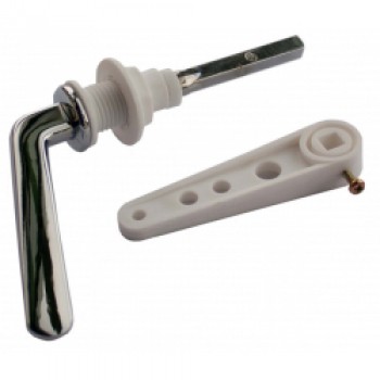Low Level Cistern Handle Pack - Chrome Plated Metal