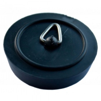Plug Sink/Bath Polythene - Black - 1 1/2