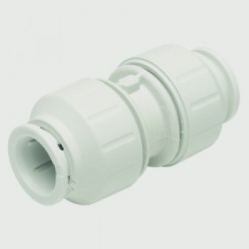Equal Straight Connector - White - 10mm Pack 10