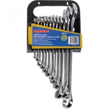 Chrome Combination Spanner Set - 12 Piece