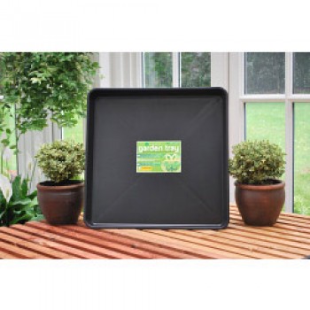 Square Garden Tray - Black